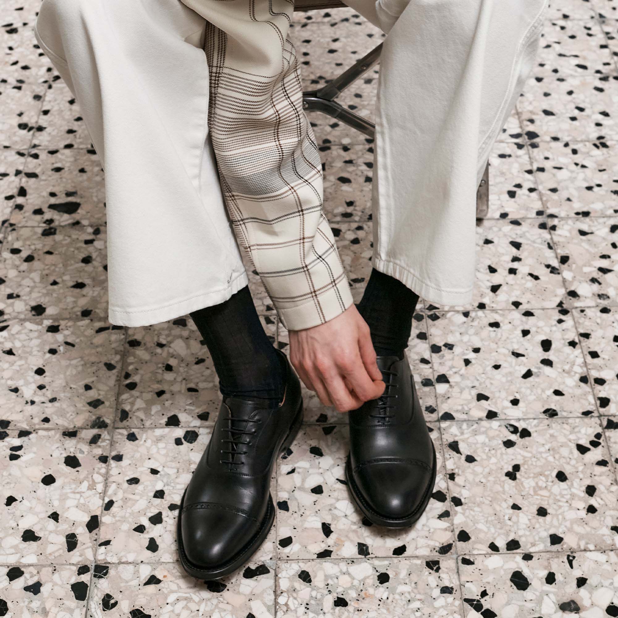 Scarosso Beaumont Black Black Calf BEAUMONTOXFO