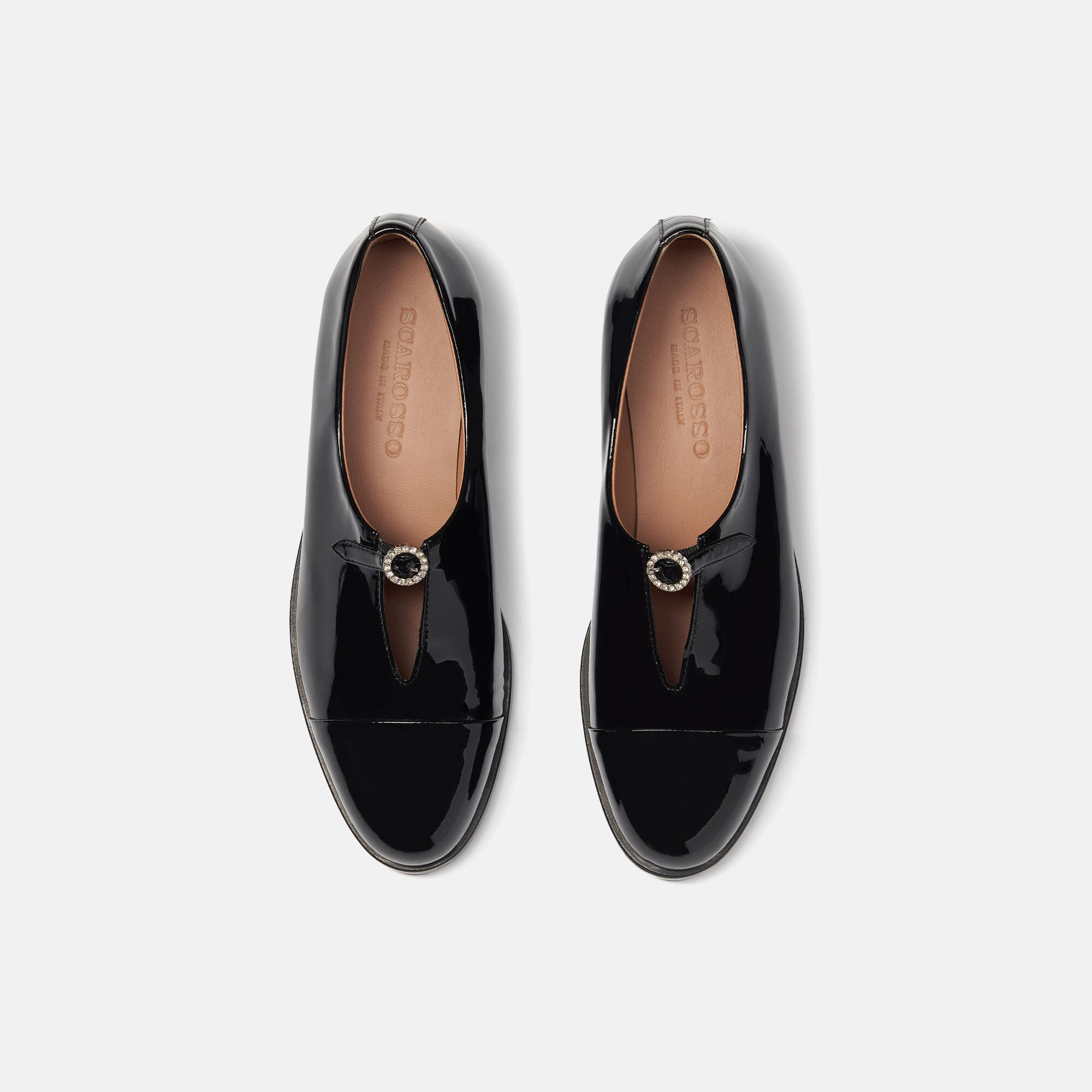 Scarosso Vittoria Black Patent Black - Patent VITTORIAMONK