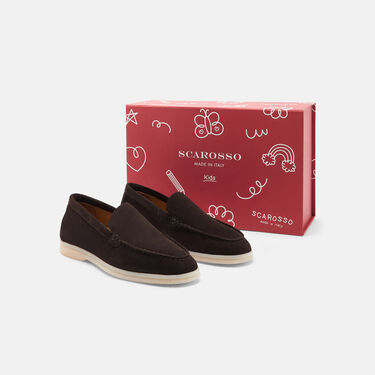 Scarosso Ludovica Girl Brown Suede Brown - Suede LUDOVICAKLOAF