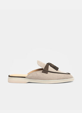 Scarosso Lucrezia Sand & Deep Taupe Suede Sand & Deep Taupe - Suede LUCREZIAMULE