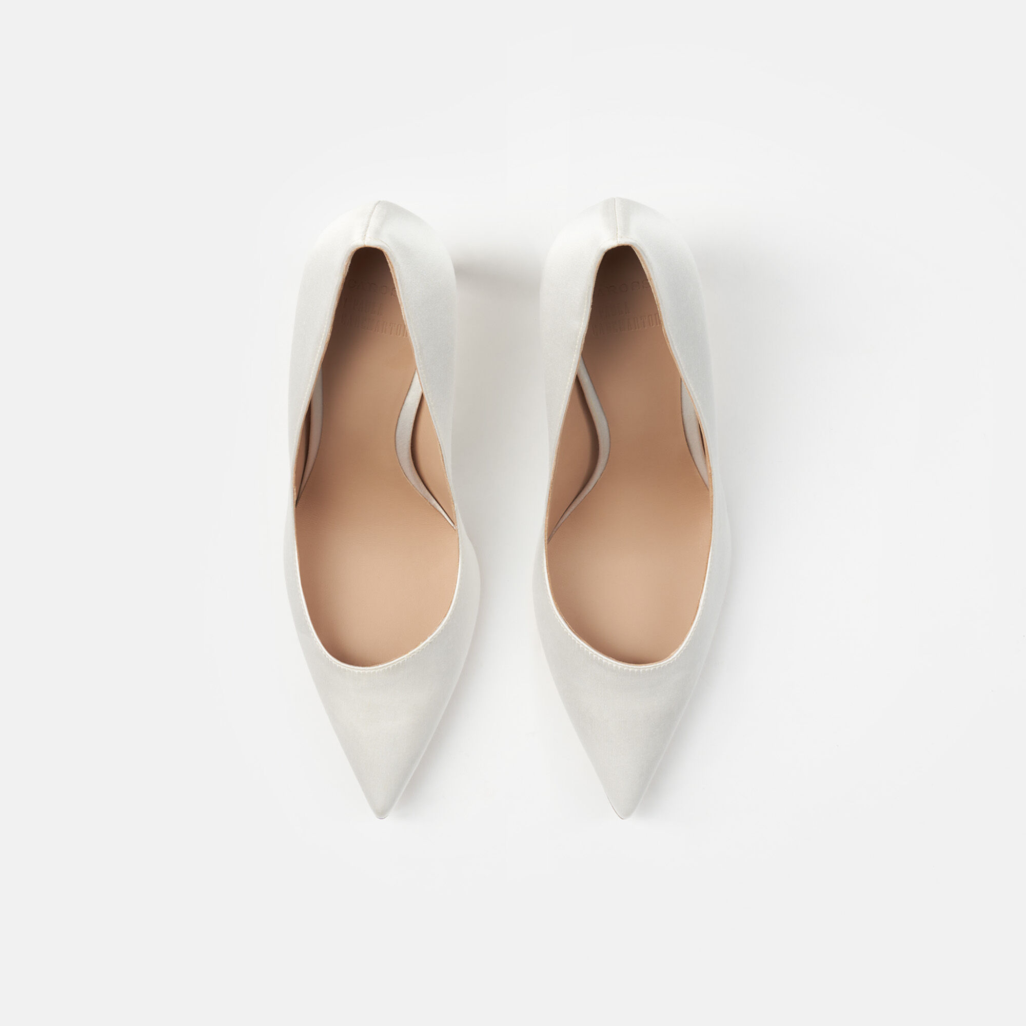 Scarosso Greta White Satin White - Silk GRETAPUMP