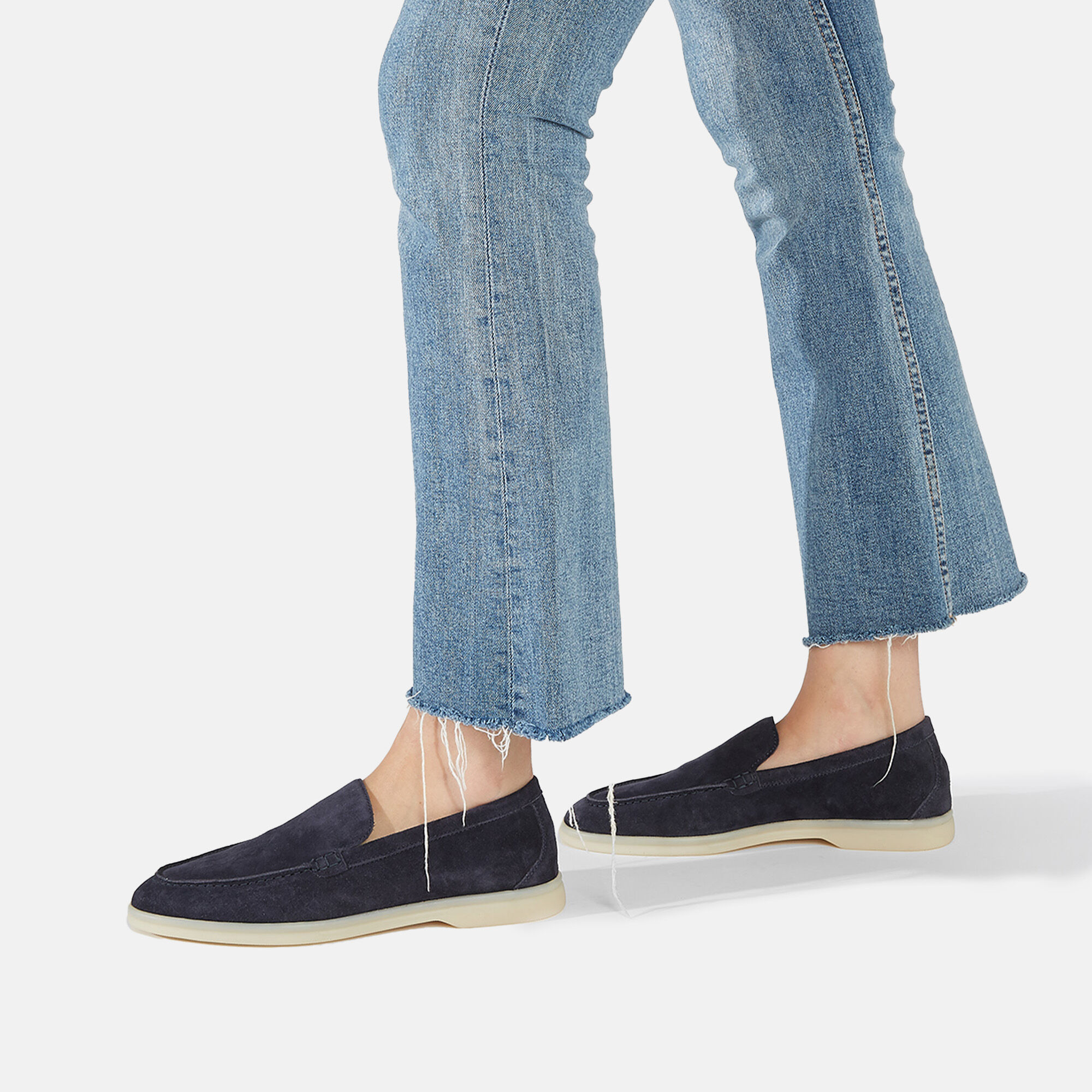 Scarosso Ludovica Blue Suede Blue - Suede LUDOVICALOAF