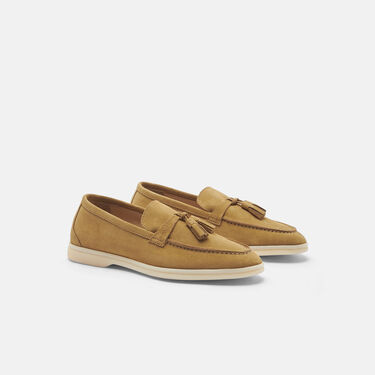 Scarosso Leandra Beige Suede Beige - Suede LEANDRALOAF Scarosso Leandra Beige Suede Beige - Suede LEANDRALOAF