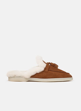 Scarosso Lucrezia Fur Cinnamon Cinnamon - Suede Fur LUCREZIAMULE