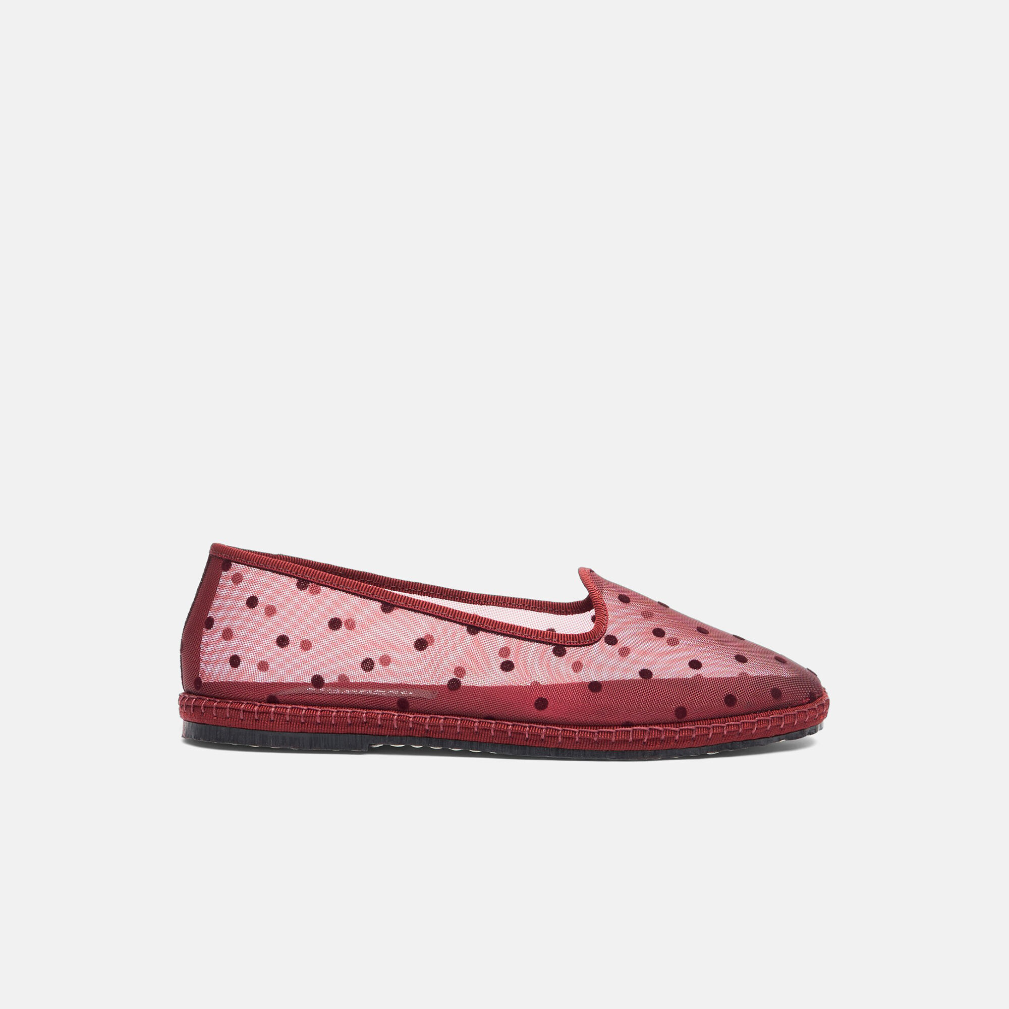 Scarosso Valentina Burgundy Mesh Burgundy - Mesh VALENTINASLIP